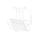 Hotte décorative murale Elica STRIPE WH/A/90/LX PRF0100995C