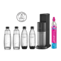 Machine à soda et eau gazeuse Sodastream DUO Noire + 2 carafes + 2 bouteilles