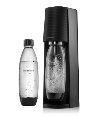 Machine à soda et eau gazeuse Sodastream TERRA Noire + 2 bouteilles compatibles Lave Vaisselle