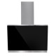 AMSTA - AMHIV60FAJB - Hotte inclinée - 60 cm - Témoin changement de filtre - Evacuation ou recyclage - 700m³ - Classe A - Noir