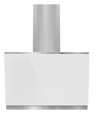 AMSTA - AMHIV60FAJW - Hotte inclinée - 60 cm - Témoin changement de filtre - Evacuation ou recyclage - 650m³ - Classe B