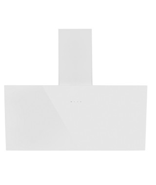 AMSTA - AMHIV90FAEW - Hotte inclinée - 90 cm - Témoin changement de filtre - Evacuation ou recyclage - 700m³ - Commande tactile