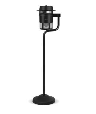 AMSTA AMMK77821 - Lampe d'intérieur sur pied - Destructeur d'insectes - 26 watts - Anneau de suspension - Bac collecteur - Noir