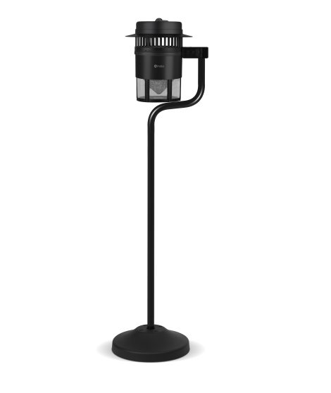AMSTA AMMK77821 - Lampe d'intérieur sur pied - Destructeur d'insectes - 26 watts - Anneau de suspension - Bac collecteur - Noir