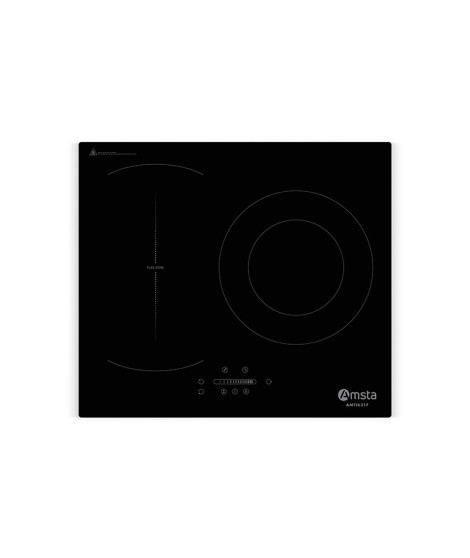 AMSTA - AMTI631F - Plaque induction - 7400W - 3 zones - 1 zone flex - Booster - Minuteur - Touches sensitives