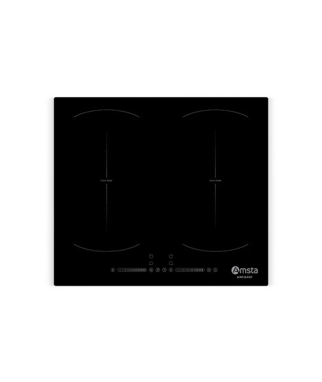 AMSTA - AMTI642F - Plaque induction - 7400W - 4 zones - 2 zones flex - Booster - Minuteur - Touches sensitives