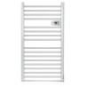 AMSTA - AMSS500TE - Sèche serviette mural 500W - Contrôle électronique - 6 modes - Thermostat réglable - Blanc