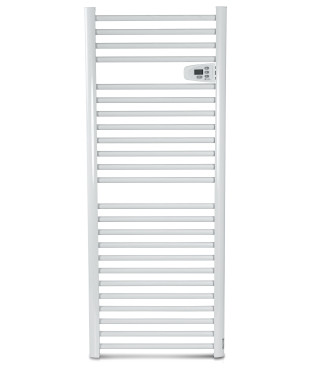 AMSTA - AMSS750TE - Sèche serviette mural 750W - Contrôle électronique - 6 modes - Thermostat réglable - Blanc