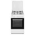 FRIGEAVIA - FRCFG54W - Cuisinière gaz - 4 foyers - Four Gaz 49L - Nettoyage catalyse - Convection naturelle