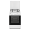 FRIGEAVIA - FRCFG54W - Cuisinière gaz - 4 foyers - Four Gaz 49L - Nettoyage catalyse - Convection naturelle