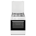 FRIGEAVIA - FRCFG64W - Cuisinière gaz 60cm - 4 foyers - Four Gaz 63L - Nettoyage catalyse - Convection naturelle