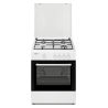 FRIGEAVIA - FRCFG64W - Cuisinière gaz 60cm - 4 foyers - Four Gaz 63L - Nettoyage catalyse - Convection naturelle