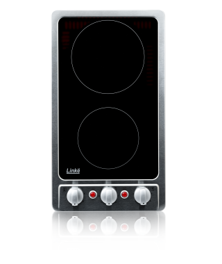 Domino vitrocéramique 3000W inox LINKE