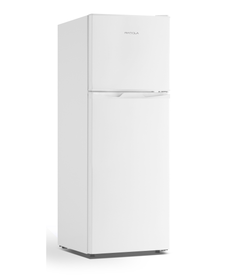 RADIOLA - RADP132W - Réfrigérateur 2 portes - 132L (98+34) - Froid statique - 2 clayettes verre - Porte réversible - Blanc