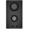 RADIOLA - RATG302N - Plaque de cuisson Gaz - 2 Foyers - Sabaf - Acier émaillée - Allumage 1 main - Largeur(30cm) - Noir