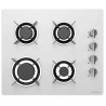 RADIOLA - RATG4B - Plaque de cuisson Gaz - 4 foyers - Largeur (60cm) - Allumage 1 main - Blanc