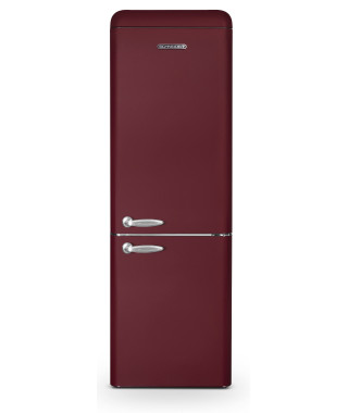 REFRIGERATEUR COMBINE 300L A++, VINTAGE BORDEAUX, SCHNEIDER