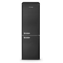 SCHNEIDER - SCB315VNFB - Réfrigérateur combiné Vintage - 326L (226+100) - No Frost - 3 clayettes - Noir mat