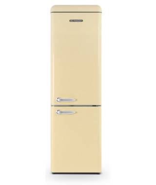 SCHNEIDER - SCCB250VCR - Réfrigérateur combiné Vintage - 251 litres (177 litres + 74 litres) - Froid statique - Crème
