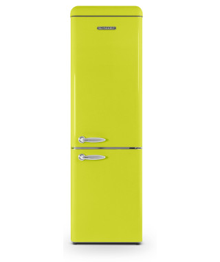 REFRIGERATEUR COMBINE VINTAGE 250L A++/F VERT RIO SCHNEIDER