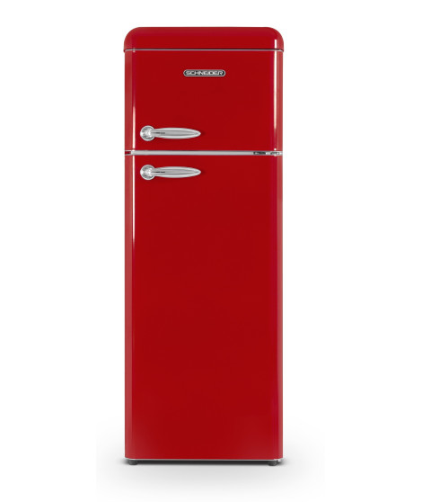 SCHNEIDER FRIGERATEUR 2 PORTES 208LA++ VINTAGE ROUGE