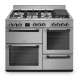 SCHNEIDER - SCG71MFXP - Piano de cuisson - 7 feux Gaz - Wok - Largeur 100cm - 3 Fours électrique - Inox