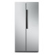 SCHNEIDER - SCSBS445NFX - Réfrigérateur Side by side - No frost - 445L (272+173) - 4 clayettes verre - Pieds réglables - Inox