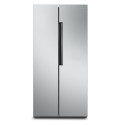 SCHNEIDER - SCSBS445NFX - Réfrigérateur Side by side - No frost - 445L (272+173) - 4 clayettes verre - Pieds réglables - Inox