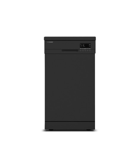 SCHNEIDER - SDW947DBM - Lave-vaisselle 45cm - 9 couverts - Cuve Inox - Départ différé - Noir Mat