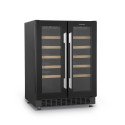 SCHNEIDER - SCCVEL6240 - Cave à vin - Encastrable et posable - 40 bouteilles - Mise en température - 2 zones - 10 clayettes bois