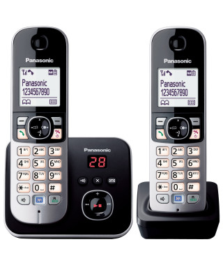 PANASONIC - KXTG6822 - Téléphone sans fil duo - Avec réduction de bruit et blocage sélectif
