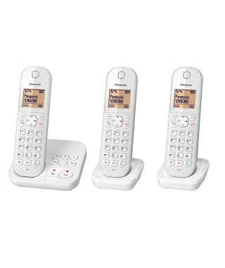 PANASONIC - KXTGC423FRW - Téléphone sans fil - avec répondeur et blocage d'appels - Blanc
