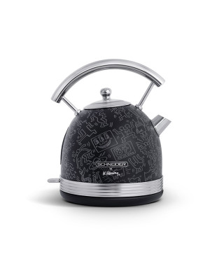 SCHNEIDER - SCKE17KFAB - Bouilloire KEITH HARING 1.7L - 2200W - Socle pivotant - Arrêt automatique