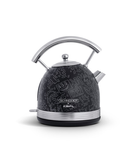 SCHNEIDER - SCKE17KFAB - Bouilloire KEITH HARING 1.7L - 2200W - Socle pivotant - Arrêt automatique