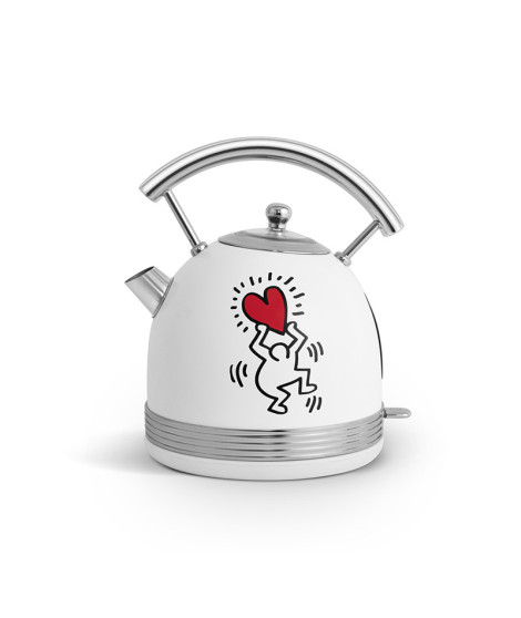 SCHNEIDER - SCKE17KTECW - Bouilloire KEITH HARING 1.7L - 2200W - Socle pivotant - Arrêt automatique
