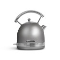 SCHNEIDER - SCKE17S - Bouilloire vintage sans fil - 1,7 litres - 2200W - Socle pivotant - Arrêt automatique - Silver