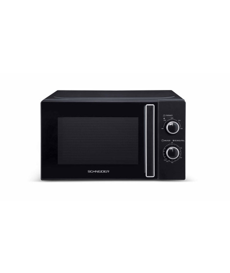 SCHNEIDER - SCMW20SMB- Micro ondes solo - 20 litres - Fonction décongélation - 5 niveaux de puissance - Noir