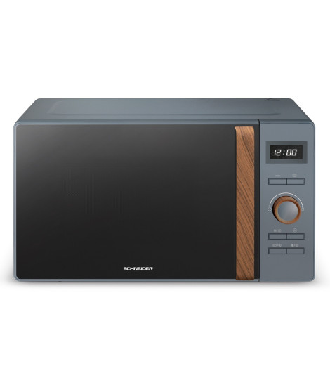 SCHNEIDER - SCMWN25GDG - Micro-ondes Gril FJORD - 900 Watts - Grill - 1000 Watts - 25 litres - Fonction Décongélation - Gris