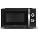 SCHNEIDER - SMW23VMB - Micro ondes gril Vintage - 23 litres - 6 niveaux de puissance - Plateau tournant (27cm) - Noir