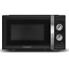 SCHNEIDER - SMW23VMB - Micro ondes gril Vintage - 23 litres - 6 niveaux de puissance - Plateau tournant (27cm) - Noir