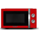 SCHNEIDER - SMW23VMR - Micro ondes gril Vintage - 23 litres - 6 niveaux de puissance - Plateau tournant (27cm) - Rouge