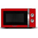 SCHNEIDER - SMW23VMR - Micro ondes gril Vintage - 23 litres - 6 niveaux de puissance - Plateau tournant (27cm) - Rouge