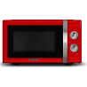 SCHNEIDER - SMW23VMR - Micro ondes gril Vintage - 23 litres - 6 niveaux de puissance - Plateau tournant (27cm) - Rouge