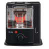 ZIBRO - RS4022 - Poêle à pétrole à mèche - Sans installation ni évacuation - Réservoir amovible(4L) - 38m2 - Noir et Inox