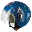 Occasion-Casque Jet Junior S775 SPACE EXPLORER Enfant - Bleu - Taille M
