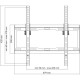 Occasion-ONE FOR ALL WM2421 - Support mural avec réglage d'inclinaison de 15° pour TV de 32 a 55 (81 a 140cm) - Noir