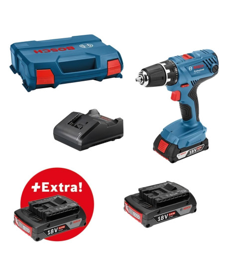 Occasion-Perceuse-visseuse Bosch Professional GSR 18V-21 + 3 batteries 2,0Ah + chargeur GAL 18V-20  - 0615990L88