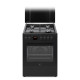 Occasion-Cuisiniere gaz CONTINENTAL EDISON CECG60FCB1 - 4 feux - L59,8 x P61 xH83cm- Noir