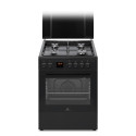 Occasion-Cuisiniere gaz CONTINENTAL EDISON CECG60FCB1 - 4 feux - L59,8 x P61 xH83cm- Noir