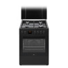 Occasion-Cuisiniere gaz CONTINENTAL EDISON CECG60FCB1 - 4 feux - L59,8 x P61 xH83cm- Noir